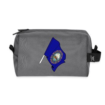 Flagge von New Hampshire - Recycelte Kulturtasche - Anthrazit - Vorne