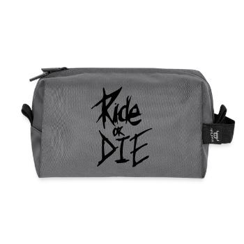 rouler ou mourir - Trousse de toilette en tissu recyclé - anthracite - Devant