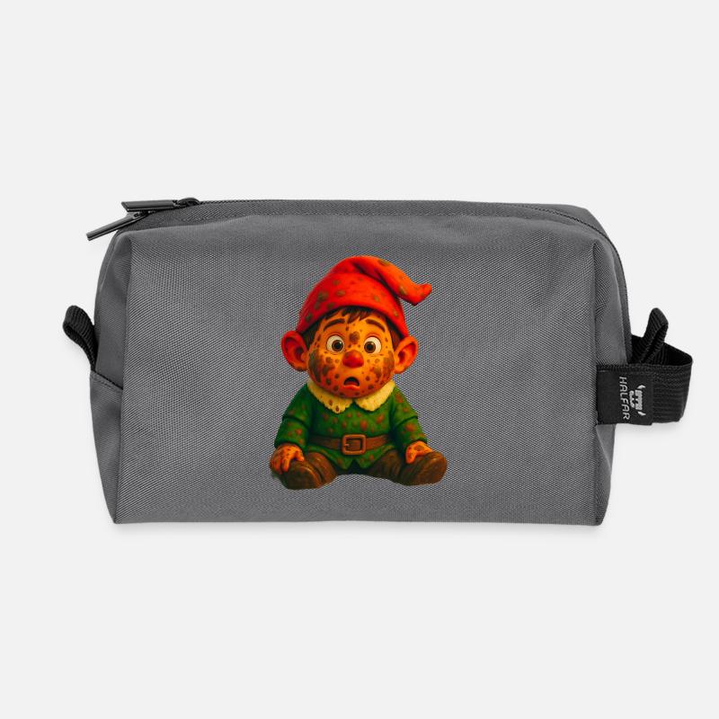 imp - Recycled Toiletry Zip Bag - anthracite