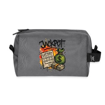 Graffiti Art Jackpot Lottery - Recycled Toiletry Zip Bag - anthracite - Front