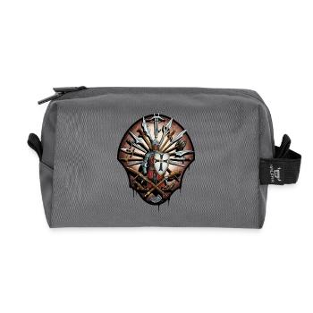 Ritter von Ehrenklinge Emblem - Recycelte Kulturtasche - Anthrazit - Vorne