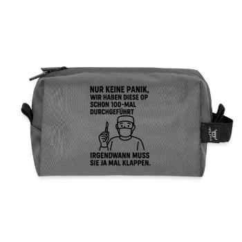 Operation Motivation  - Recycelte Kulturtasche - Anthrazit - Vorne