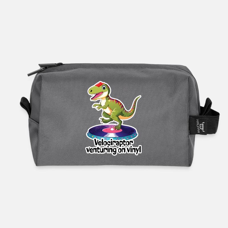 VELOCERAPTOR Wagen auf Vinyl - Recycelte Kulturtasche - Anthrazit