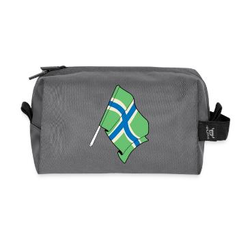 Gloucestershire-Flagge - Recycelte Kulturtasche - Anthrazit - Vorne