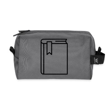 Icône de marque-page du carnet - Trousse de toilette en tissu recyclé - anthracite - Devant