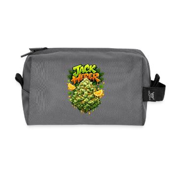 Jack Herer Pine Zitrus-Graffiti-Druck - Recycelte Kulturtasche - Anthrazit - Vorne