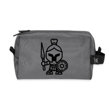 Spartan - Recycled Toiletry Zip Bag - anthracite - Front