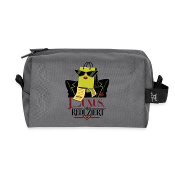 Luxury but reduced - Recycled Toiletry Zip Bag - anthracite - Front