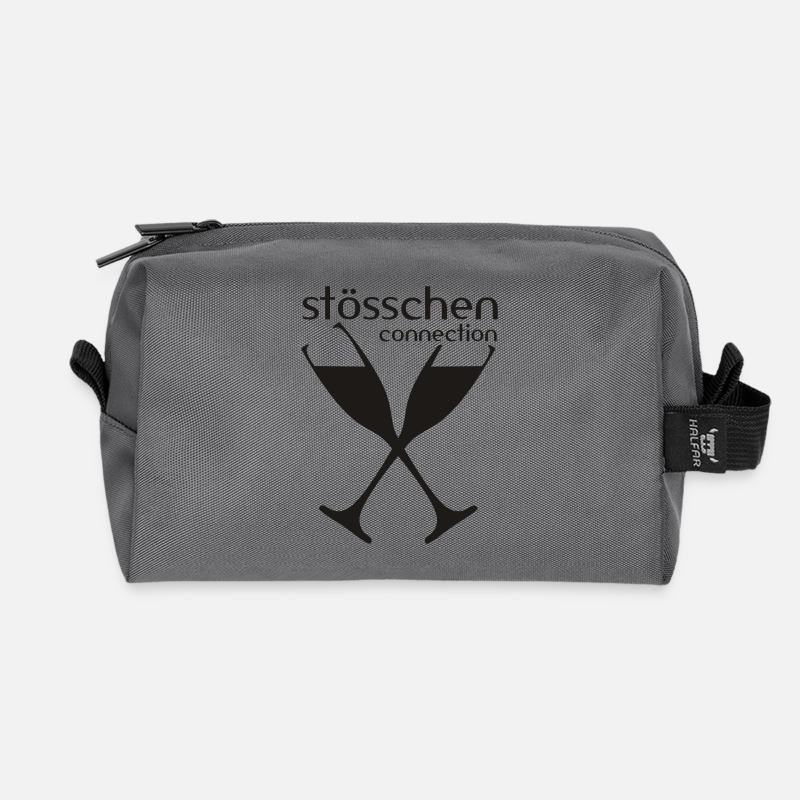 Stösschen Connection - Recycelte Kulturtasche - Anthrazit
