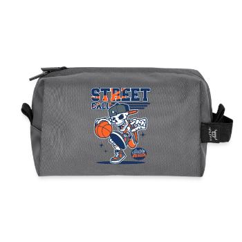 Streetball Basket-ball Joueurs de basket-ball - Trousse de toilette en tissu recyclé - anthracite - Devant