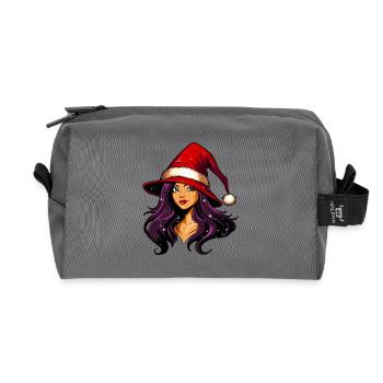 Witches Christmas - Recycled Toiletry Zip Bag - anthracite - Front