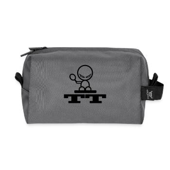 tennis de table - Trousse de toilette en tissu recyclé - anthracite - Devant