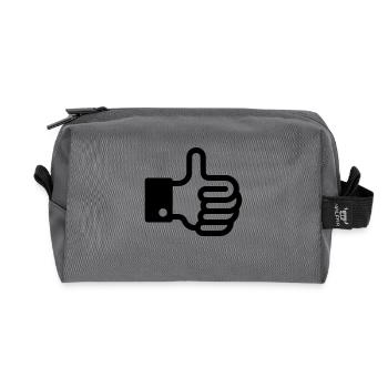Pouces vers le haut / pouce vers le haut - Trousse de toilette en tissu recyclé - anthracite - Devant