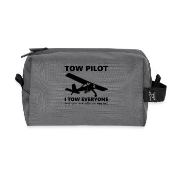 tow pilot schlepppilot wilga - Recycelte Kulturtasche - Anthrazit - Vorne