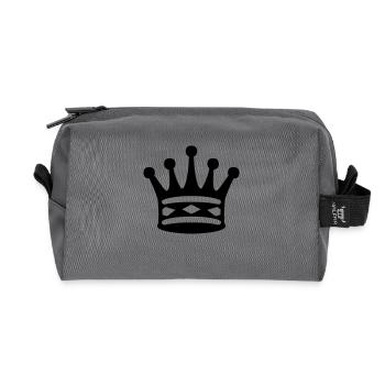 Chess Black Queen - Trousse de toilette en tissu recyclé - anthracite - Devant