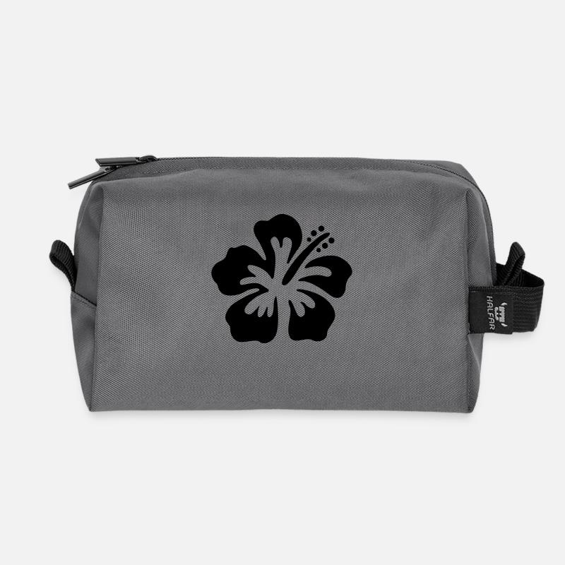 Blume - Recycelte Kulturtasche - Anthrazit