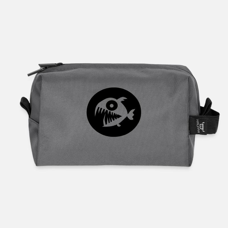 Piranha - Recycelte Kulturtasche - Anthrazit