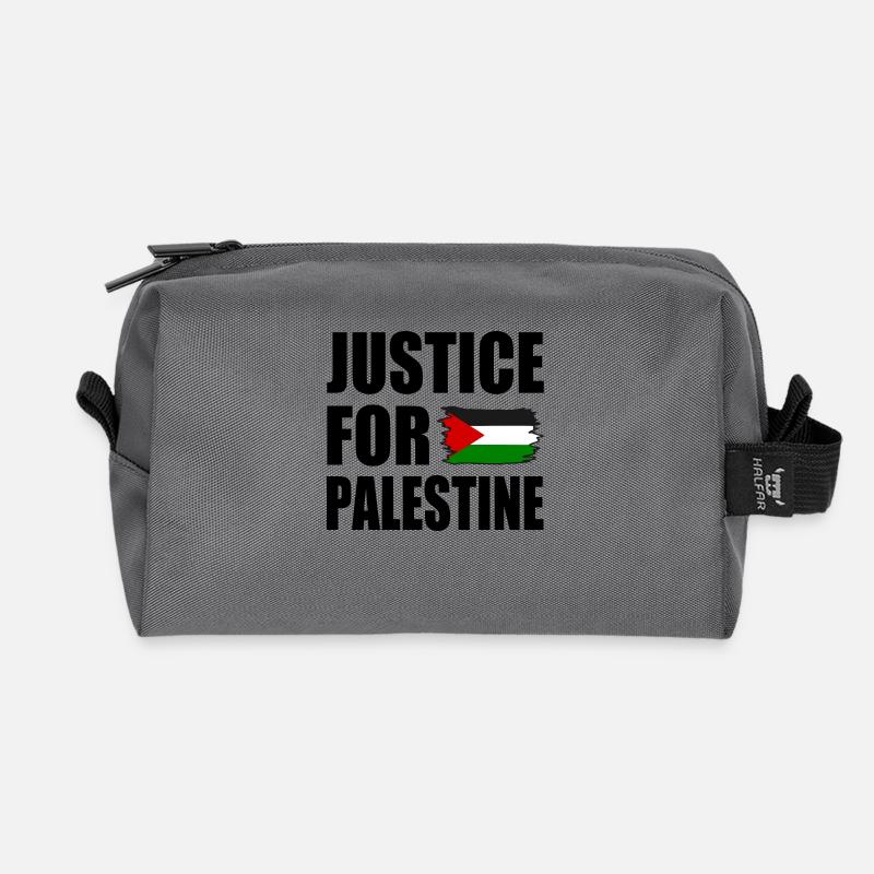 Justice for palestine - Recycelte Kulturtasche - Anthrazit
