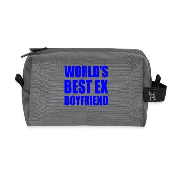 worlds best ex boyfriend - Recycelte Kulturtasche - Anthrazit - Vorne