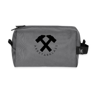 Working class - Recycled Toiletry Zip Bag - anthracite - Front
