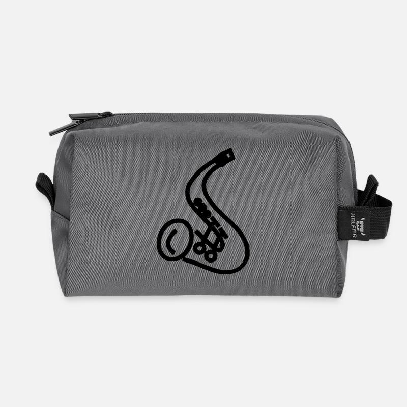 saxophon - Recycelte Kulturtasche - Anthrazit