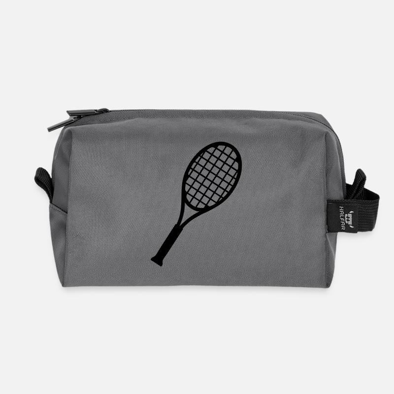 Tennis - Recycelte Kulturtasche - Anthrazit