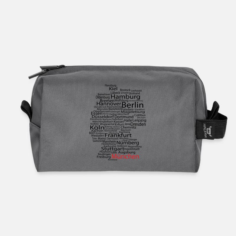 München - Recycelte Kulturtasche - Anthrazit