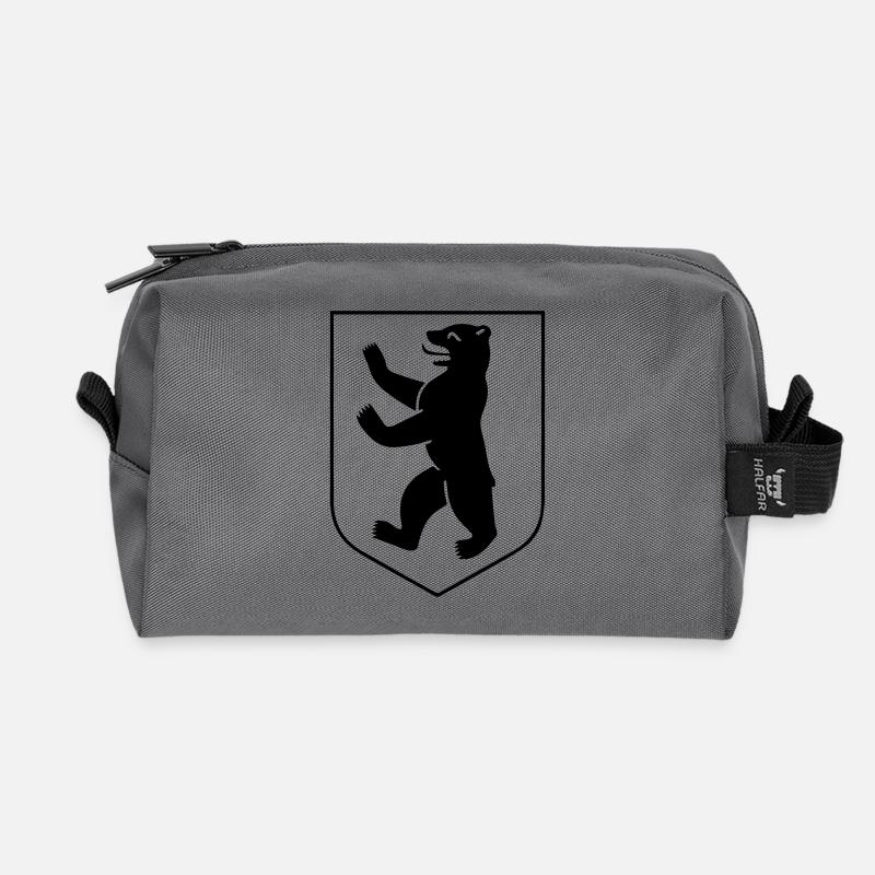 Berliner Bär - Berliner Wappen - Recycelte Kulturtasche - Anthrazit