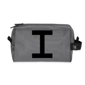 zahl_1_roemisch - Recycelte Kulturtasche - Anthrazit - Vorne
