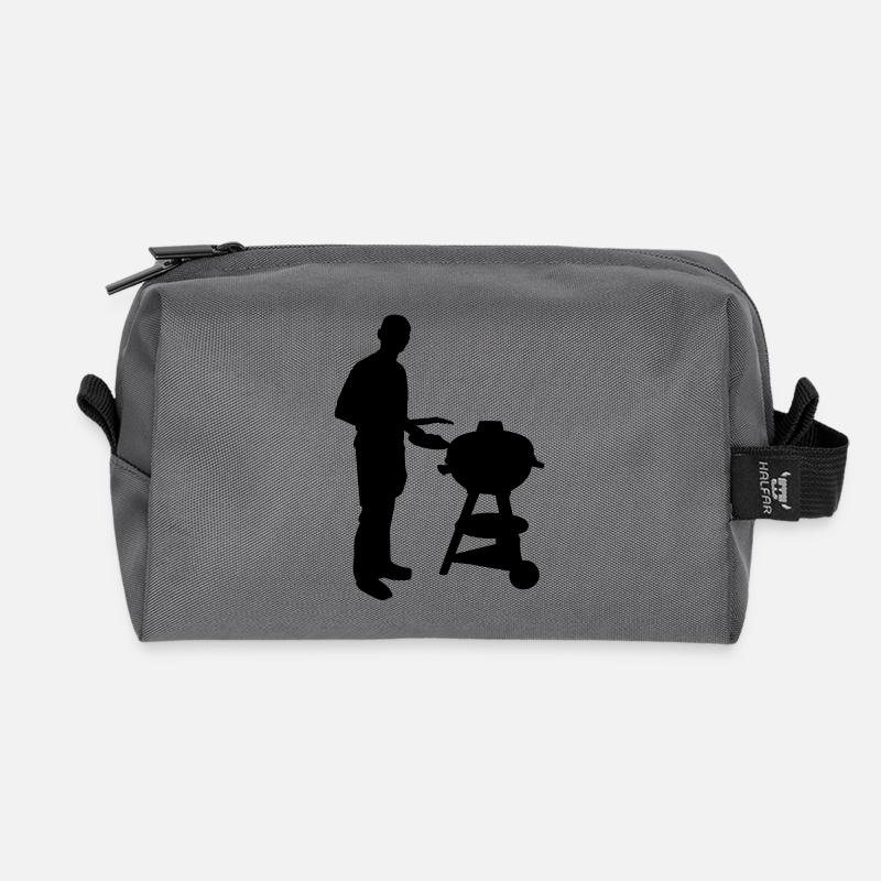 barbecue - Trousse de toilette en tissu recyclé - anthracite