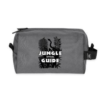 jungleguide blak - Recycled Toiletry Zip Bag - anthracite - Front