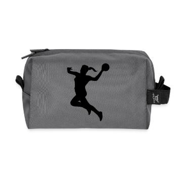 Handball female de - Recycelte Kulturtasche - Anthrazit - Vorne