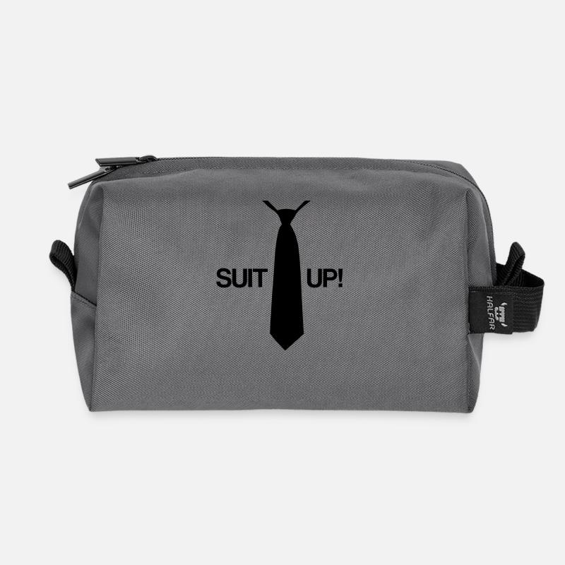 Suit Up! Anzug - Krawatte - Recycelte Kulturtasche - Anthrazit
