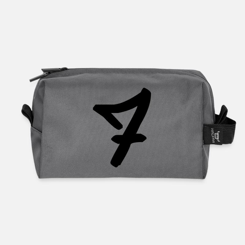 Graffiti : 7 - Recycelte Kulturtasche - Anthrazit