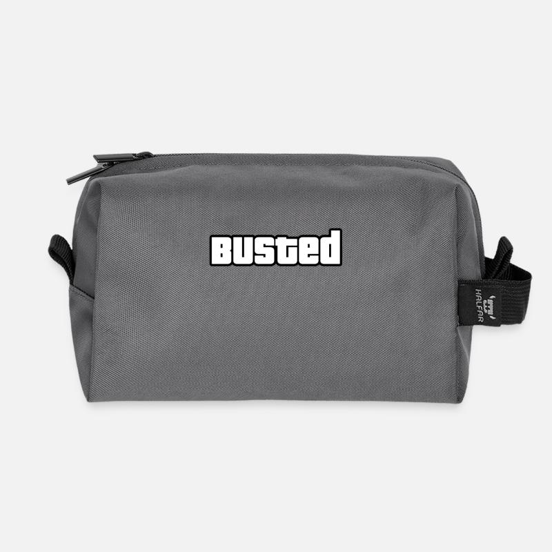 Busted - GTA - Recycelte Kulturtasche - Anthrazit