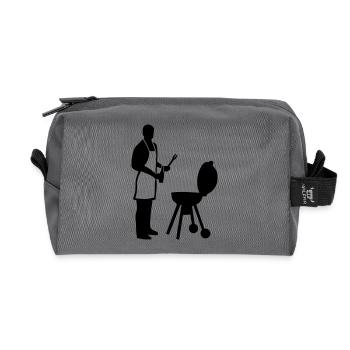 Grillen - Recycelte Kulturtasche - Anthrazit - Vorne