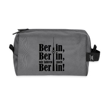 Berlin Berlin wir fahren nach Berlin - Recycelte Kulturtasche - Anthrazit - Vorne