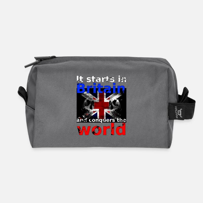 Britain - Recycelte Kulturtasche - Anthrazit