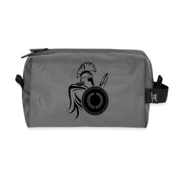 spartaner_02 - Trousse de toilette en tissu recyclé - anthracite - Devant