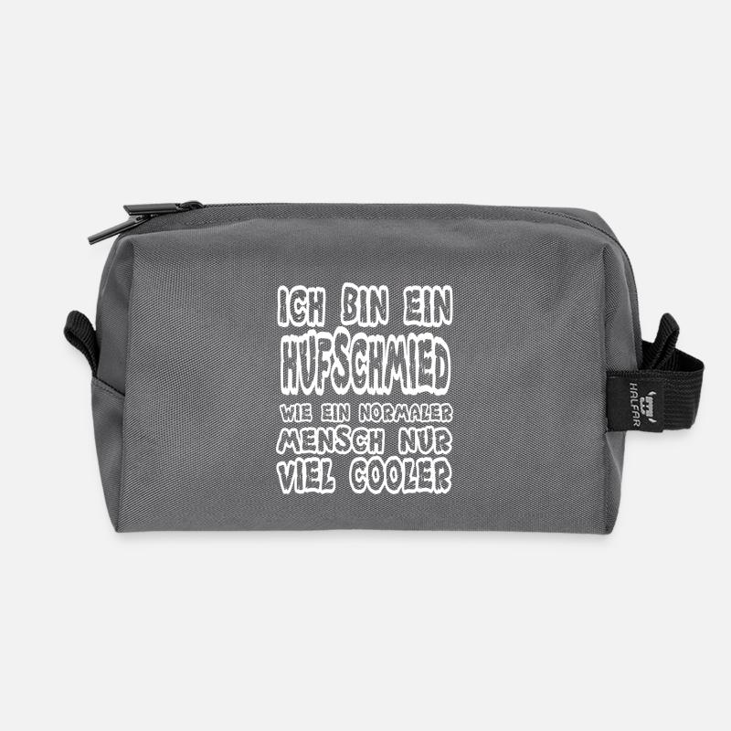 Cooler Hufschmied - Recycelte Kulturtasche - Anthrazit