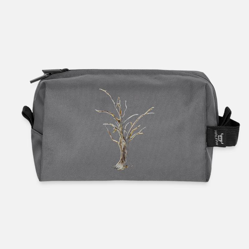 Baum - Recycelte Kulturtasche - Anthrazit