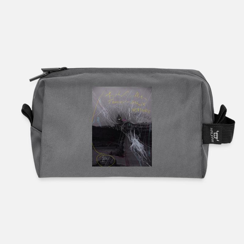 „were“wolf Attacke - „war“ Atacke, Estaca de Bares - Recycelte Kulturtasche - Anthrazit