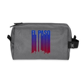 El Paso Skyline Gradient - Recycelte Kulturtasche - Anthrazit - Vorne