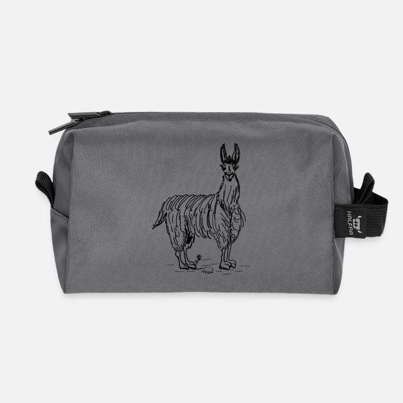 Lama - Recycelte Kulturtasche - Anthrazit