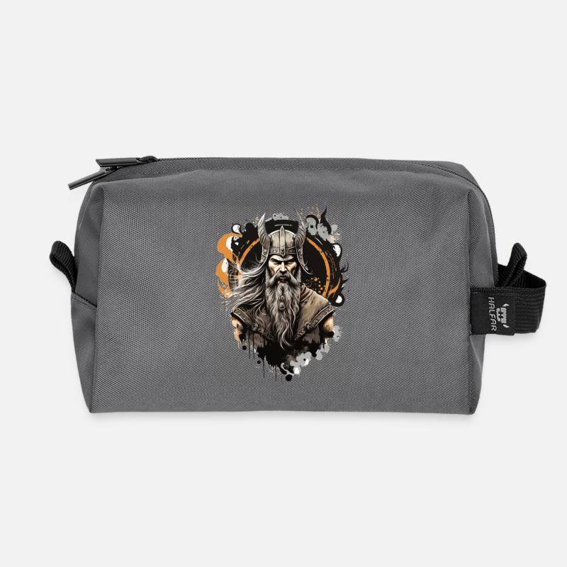 Wikinger - Recycelte Kulturtasche - Anthrazit