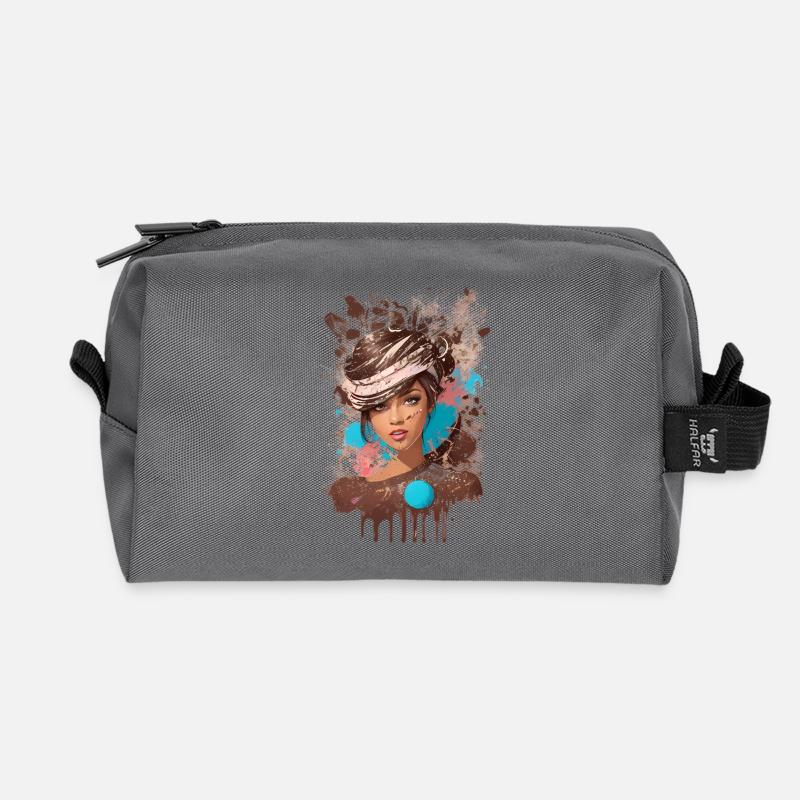 Sweet Lady - Recycelte Kulturtasche - Anthrazit