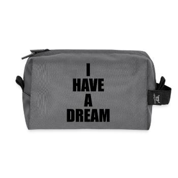 I Have a Dream - Trousse de toilette en tissu recyclé - anthracite - Devant