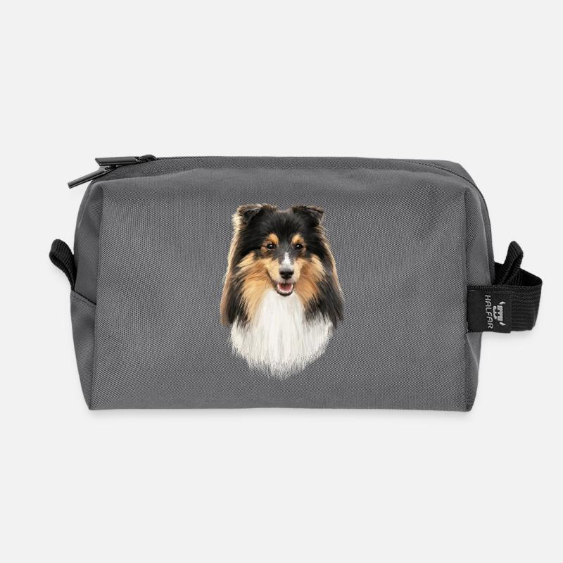 Sheltie - Recycelte Kulturtasche - Anthrazit