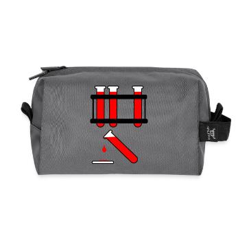 Analyse de sang - Trousse de toilette en tissu recyclé - anthracite - Devant