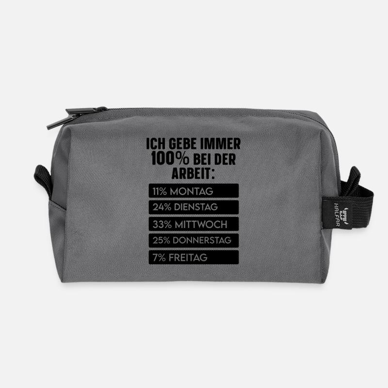 Schwarzes Quadrat Minimal - Recycelte Kulturtasche - Anthrazit
